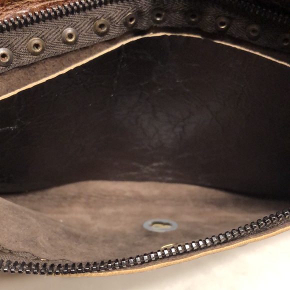 ReBel Double Oval Brass Clutch in Platinum Leather - Picture 12 of 12